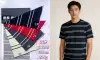 The yard-woven striped streetwear brand's heavyweight T-shirt fabric features horizontal stripes, color stripes, and black and white stripes Item Picture